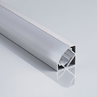 Profilé LED encastré pour plafond en plâtre, profilé en aluminium pour bande LED, profilé pliable pour bande LED