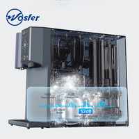 Distributeur d'eau à osmose inverse de comptoir Wosfer, prix usine OEM, avec machine à glaçons et chauffe-eau, système RO électrique pour usage domestique