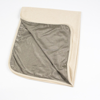Couverture anti-ondes électromagnétiques 100% fibre d'argent avec couche de coton, protection Faraday RF pour le sommeil