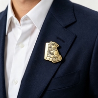 Insignia de Metal Esmaltada Personalizada con Forma a Medida, Patrón de Dibujos Animados Grabado para Promoción, Recuerdo, Pin de Solapa de Esmalte Suave Duradero