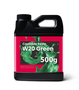 เรซิ่นหล่อได้ Phrozen W20 สีเขียว 500 กรัม สำหรับเครื่องพิมพ์ 3 มิติ UV 405nm LCD สำหรับงานเครื่องประดับ งานทันตกรรม และชิ้นส่วนยานยนต์ - Product Image 1