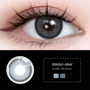 클레오 파트라 뷰티 그린 콘택트 렌즈 Haif Year 웨어러블 소프트 아이 렌즈 내츄럴 룩 그린 컬러 - Product Image 6