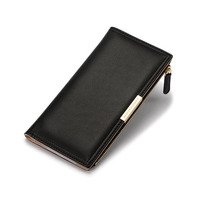 Dompet Kartu Mini kulit Pu baru wanita dompet wanita merek terkenal portofolio desainer Vintage kulit imitasi uang tunai panjang