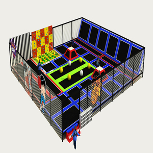 Parc de trampoline à grande échelle intérieur adulte Internet célébrité musique collante trampoline fabricant d'équipement d'intérieur pour enfants - Product Image 3