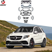 Kit carrosserie complet pour BENZ W166 AMG Line 2015-2019, style GLE63, lèvre avant, diffuseur arrière, jupes latérales, lifting