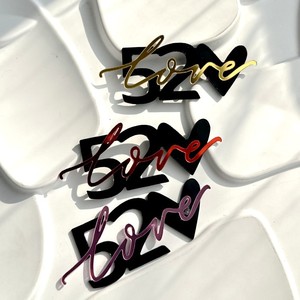 Honey And Sweetness <b>Acrylic</b> Cake Decorations 520 Valentine's Day Birthday Qixi Festival Couple Confession Cake Plugin - Product Image 4