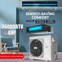 Climatiseur monosplit à haute pression statique 36000-60000 BTU 4-7 CV avec conduit long encastré au plafond pour projets commerciaux