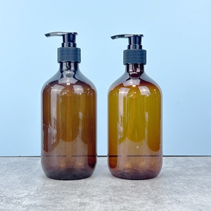 Distributeur de shampoing et de lotion pour les mains Boston Round avec logo personnalisé, 250 ml, 500 ml, 300 ml, flacon pompe en verre avec impression sur la surface - Product Image 2