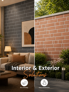 Panneau de bardage ignifuge en fibro-ciment à motif brique pour façade extérieure de villa, idéal pour projets résidentiels de luxe et destiné aux architectes - Product Image 4