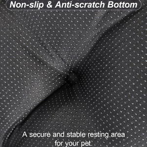 ふわふわで快適な犬小屋パッド 滑り止めペット用スリーピングマット 洗濯可能 心地よいプラッシュ素材 大型犬用ドッグクレートベッド - Product Image 3