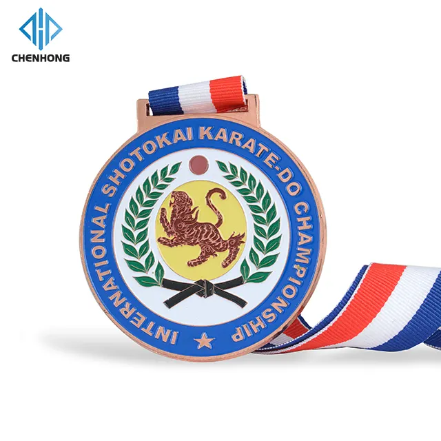 Design Your Own Gold Zinc Alloy Metal Gymnastics Taekwondo Medal Sport Jiu Jitsu Medallions Custom Karate Medals