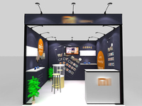Stand d'exposition modulaire en forme de U de haute qualité fabriqué en Chine, 10x10, stand de salon professionnel, sublimation par transfert thermique, pliable, portable