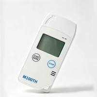 Registrador de Datos USB de Temperatura y Humedad con Pantalla LCD Multiusos OEM ODM, Informe en PDF, Plástico, Clasificación IP54