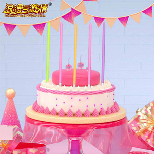 Vestido de narendra modi prabhas para <span class=keywords><strong>mujer</strong></span>, velas de cumpleaños multicolor, tarjeta de invitación, velas de cumpleaños personalizadas - Product Image 4