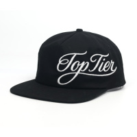 Casquette de baseball unisexe en coton à 5 panneaux, noire, broderie personnalisée, sport, vente chaude