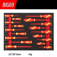 Ensemble d'outils isolés AOT VDE 1000V CR-V certifié IEC60900, kit d'électricien manuel, tournevis, pinces, clés, OEM