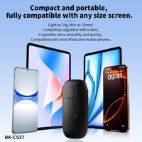 Télécommande multifonctionnelle avec molette de défilement, déclencheur d'appareil photo et tourneur de page pour vidéo TikTok, e-book, musique, BT 5.4
