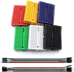 Mini Breadboard Kleurrijke Breadboard Kleine Platen Veelkleurige Dupont Draad 10pin Mannelijk Naar Mannelijk, Mannelijk Naar Vrouwelijk Breadboard Jumper - Product Image 3