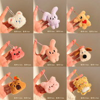 Porte-clés en peluche ours dessin animé, pendentif de sac, figurine mignonne pour événements promotionnels et vente de rue