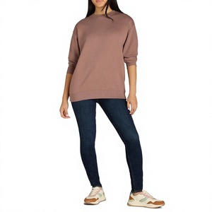 Sudadera Deportiva para Mujer, Color Sólido, 100% Algodón, Transpirable, Manga Larga - Product Image 4