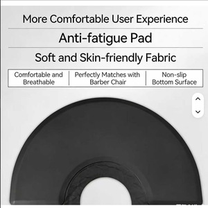 Tapis anti-fatigue rond pour salon de coiffure, tapis de sol avec coussin, lavable, pour équipement de salon de barbier - Product Image 5