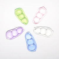 Repose-poignet créatif en silicone transparent en forme de pois, mini coussin antidérapant mignon pour souris, support de main étanche pour bureau