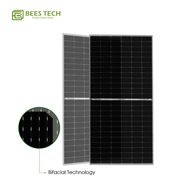 Fitting for Home Bifacial Double Glass Solar Module 540w 545w 550w 555w Monocrystalline Pv Home Use Solar Panel Government