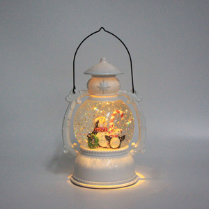 Boîte à <span class=keywords><strong>musique</strong></span> en cristal de Noël avec lumières LED, matériau bionique, écologique, tendance, 20 cm, décoration de la maison, cadeau, vente en gros d'usine - Product Image 1