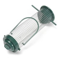 Mangeoire à oiseaux de qualité supérieure pour jardin, fil de fer en plastique lavable et automatique pour suspension extérieure