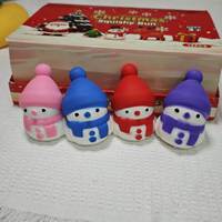 Nouveau jouet anti-stress Squishy Père Noël en forme de bonbon, en matériau TPR à rebond lent, décoration de bureau, boîte mystère