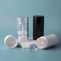Stock 75g rond blanc torsadé pommade baume pour le corps parfum torsadé baume tubes vide bâton emballage déodorant bâton conteneur L23