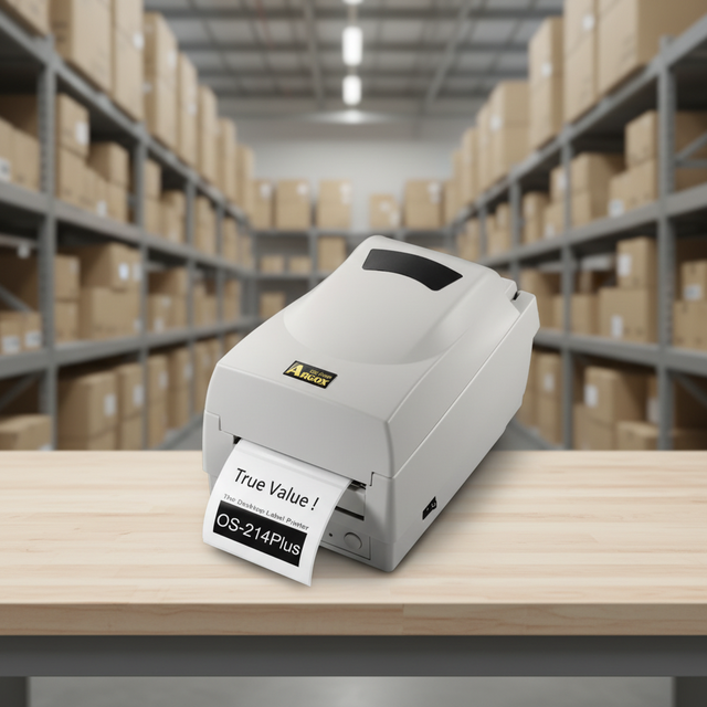 New Label Maker OS-214 PLUS Flatbed /Wi-Fi/USB Barcode Thermal Label Printer High-Speed 51ppm Self-Adhesive Stickers
