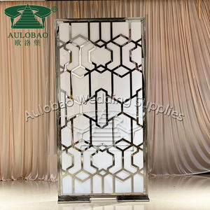Custom Color Wedding Events Silver Stainless Steel <b>Backdrop</b> Panel - Product Image 5