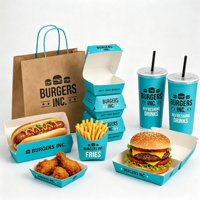 Boîte à lunch jetable de qualité alimentaire personnalisée pour plats à emporter, emballages pour pizzas chaudes, plateau de plats chinois à emporter, boîte pour frites et poulet rôti