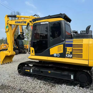 Excavatrices d'occasion Komatsu Pc130 Excavatrice sur chenilles 13 tonnes Komatsu d'occasion Machine de terrassement de construction Japon Certifiée CE - Product Image 1