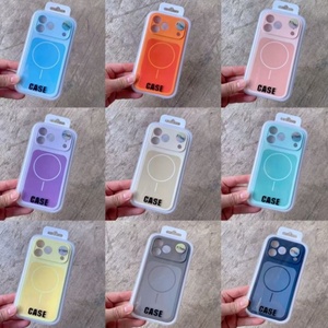 Senyork <b>Magnetic</b> Liquid Silicone Shockproof Wireless Charge Anti-Fingerprint <b>Camera</b> Protect Contrast Colors Phone Case for - Product Image 6