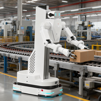 Châssis de robot mobile 600 kg avec laser SLAM et Lidar multi-lignes, base AGV pour l'automatisation des ateliers de pièces automobiles