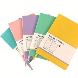 Journals <b>A5</b> Notebooks College Ruled Hardcover Notebook Pu Leather Notepad Holder for School Light Multicolor Promotion - Product Image 2