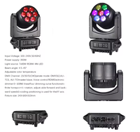 Projecteur de scène mobile à zoom 500W pour DJ, club, scène, LED avec contrôle DMX512, indice de protection IP33, couleurs RVB, CRI90, parc à thème, rouge