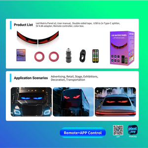 ป้ายไฟ LED ดิจิตอลแบบยืดหยุ่น ควบคุมผ่านแอป ปรับแต่งข้อความ ลวดลาย และแอนิเมชั่นสำเร็จรูป มาตรฐาน IP65 สำหรับใช้ในสวน ถนน และขวด - Product Image 2