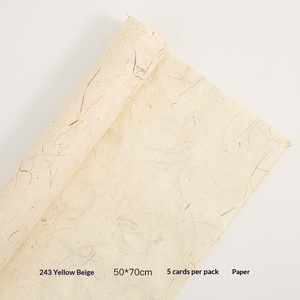 Papel de Cáñamo de Color 2026, Papel de Textura de Fibra de Cáñamo para Envolver Flores, Papel de Seda de Cáñamo Desgarrable a Mano - Product Image 4