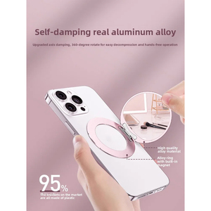 Magnetic Makeup <b>Mirror</b> Phone Stand HD <b>Mirror</b> 3.47mm Ultra <b>Thin</b> 11.8g Lightweight Strong Magnet Universal Portable - Product Image 5