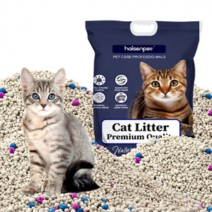 Litière pour chat en bentonite de sodium super absorbante et fortement agglomérante, granulométrie 0,5-4 mm, en grumeaux ultra-durs, échantillons gratuits, vente en gros usine OEM ODM - Product Image 1