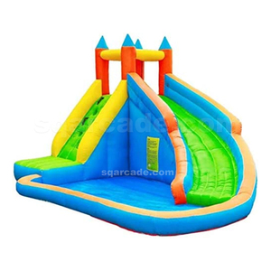 Castillo Inflable Personalizado para Exteriores con Doble Carril, Castillo Hinchable Comercial con Tobogán para Diversión - Product Image 1