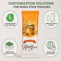 Sachet d'échantillon personnalisé de petite taille pour gel énergétique au miel liquide, poudre de protéines de lactosérum, emballage alimentaire de qualité alimentaire