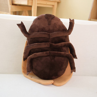 Oreiller en peluche en forme d'insecte cigale personnalisé unisexe, oreiller en peluche en forme d'insecte cigale pour enfants de 0 à 24 mois, simulation réaliste d'insecte en coton PP