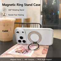 Coque de téléphone magnétique TPU+PC pour 17 Pro Max avec protection de l'appareil photo, antichoc et anti-traces de doigts, couleurs et motifs personnalisables