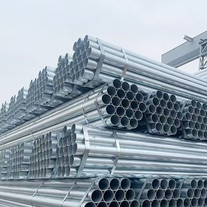 ASTM A123 Tuyau GI en acier galvanisé 1/2 3/4 1''2'' Inch Iron Hot-Dipped Round <span class=keywords><strong>Galva</strong></span> Steel Tube Prix d'usine pour plomberie/clôture - Product Image 1