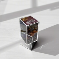 Boîte de présentation TCG en acrylique japonaise One Piece OP04-12, personnalisée, portable, en verre monobloc, pour vente en gros, pour la collection One Piece Quatre Empereurs