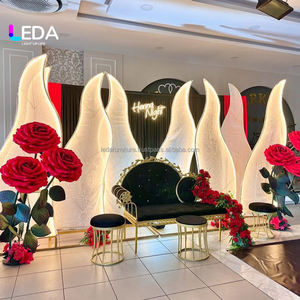 Fondo de Escenario para Bodas, Fiestas y Eventos al Aire Libre, con Forma de Algas Acuáticas, Arco de Hierro Forjado para Decoración de Bodas - Product Image 3